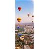 A.Monamour Adesivo Porta Autoadesiva Mongolfiere In Cappadocia Turchia Vinile PVC Adesivi per Porte Interne 3D Pellicola Adesiva Poster Sticker Murale Decorazione da Parete Carta da Parati