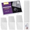 Swpeet 50 sacchetti per gioielli in PVC trasparente da 2,36 x 3,2 pollici di spessore, organizer per gioielli portatile, autoadesivo, sacchetti per gioielli in plastica, sacchetti trasparenti con