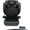 PETEX Seggiolino auto con ISOFIX - Basic Plus i-Size Standard secondo ECE R129 per bambini di circa 100 - 150 cm, seggiolino auto regolabile in altezza, colore nero, 1 pezzo