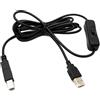 System-S Cavo USB 2.0 2 m tipo B maschio a A maschio adattatore adattatore in nero