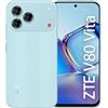 ZTE V80 Vita Smartphone 4G, 14GB (4+10), memoria 256GB, Display 6,75" High-res 120Hz con Live Island 2.0, Tripla Fotocamera 50MP, Fotocamera frontale 16MP, Android 16, Batteria 5000mAh - Turchese