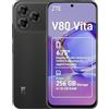 ZTE V80 Vita Smartphone 4G, 14GB (4+10), memoria 256GB, Display 6,75" High-res 120Hz con Live Island 2.0, Tripla Fotocamera 50MP, Fotocamera frontale 16MP, Android 16, Batteria 5000mAh - Nero