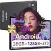 SUAAT 2026 Tablet Android 15【30 GB + 128 GB+ 2 TB】【Gemini AI】 10,1 pollici, Widevine L1, Octa Core, 8000 mAh, 8 MP + 5 MP, BT 5.0, GPS, GMS, tablet con custodia di protezione, Nero