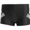 adidas Uomo Big Bars Boxers Swimwear, Black/White, 28