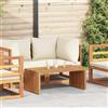 Vidaxl Tavolo Laterale da Giardino Marrone 90 x 50 x 36 cm