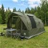 Vidaxl Tenda a tunnel con tetto Verde Oliva 400 x 260 x 200 cm