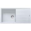 EffeZeta Lavello 1 vasca Franke Boston BFG61197 con gocciolatoio reversibile 97x50 cm. bianco