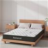 EffeZeta Materasso una piazza e mezza Tarico 120x190x22.3 H cm. con molle insacchettate e strato in memory foam