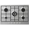 EffeZeta Piano cottura a gas Candy CHW74WX 5 fuochi 75 cm. inox