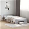 Vidaxl Giroletto Cassetto Grigio Sonoma 100x200 cm Legno Multistrato