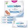WATERWIPES 4 Confezioni da 60 Salviette Umidificate per Bambini