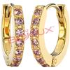 Sanico BJT728 ORECCHINI ROSE CRYSTAL GOLD PLATED