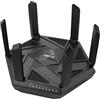 ASUS Router RT-AXE7800 Tri-band WiFi 6E (802.11ax), banda 6GHz, navigazione sicura ASUS e sicurezza di rete, protezione istantanea, funzionalità VPN integrate, controllo genitori, porta 2.5G, supporto
