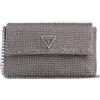 GUESS Zalina Flap Clutch, Pochette, Tracolla Donna, Argento, Taglia Unica
