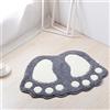 ele ELEOPTION tappetino da bagno antiscivolo ad asciugatura rapida, con impronte, assorbe l'acqua, è morbido, per camera da letto, cucina, corridoio, ingresso, cotone, grigio, medio (60 * 40 cm)