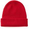 tonten 100% Puro Cashmere a Doppio Strato per Le Donne, Berretto da Sci Invernale Spesso e Morbido per Donne (Rosso)