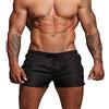 EDOTON Pantaloncini Sportivi, Uomo Slip da Bagno per Surf Hotspring sulla Spiaggia (EU M/Tag L, A - Nero)