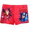 Marvel Avengers Costume da Bagno per Bambini Iron Man Captain America (DE/NL/SE/PL, Numerico, 128, Regular, Rosso)
