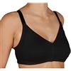 Selene Marta Reggiseno in Cotone Morbido Senza Ferretto e Imbottitura, Comoda Chiusura Frontale per Massimo Comfort - Nero, 8B