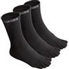 VWELL Calcetines De Algodón calzini dito Unisex - Adulto (Pacco da 3)