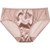 SilRiver Donna Seta Spandex Panty Slips Viaggio Hipster Bikini Intimo Traspirante Estate Mutande, Colore: Rosa., L