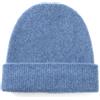 tonten 100% Puro Cashmere a Doppio Strato per Le Donne, Berretto da Sci Invernale Spesso e Morbido per Donne (Blu)