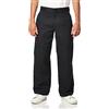 Dickies Men's Flex Double Knee Work Pant Loose Straight Fit, Black, 34