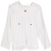GURU SHOP Camicia da yoga, leggera, per il tempo libero, con cappuccio, da uomo, in cotone, bianco, XXL