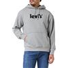 Levi's Relaxed Graphic Sweatshirt, Felpa con cappuccio Uomo, Poster Mhg, S