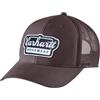 Carhartt Cappello da uomo 106738 Rugged Flex Twill Mesh Script Patch Cap, Seppia scura, Taglia unica