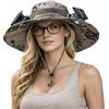 PEKJDS Cappello Ventilatore Alimentato da energia Solare, Cappello Solare Ampio con 2 ventilatori Regolabili Rimovibili, Cappello di Raffreddamento Ricaricabile UPF 50 + Rimovibile e USB per la Pesca