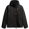 Superdry Uomo Giacca Antivento Con Cappuccio Da Montagna, Black, L