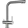 SCHOCK | Miscelatore Vitus Tre Vie per Acqua Filtrata con Canna Interna Separata, Acciaio Inox Massiccio, h350mm