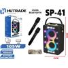 Cassa Amplificata Sp-41 105W Karaoke Bluetooth Microfono Wireless Trolley mar