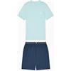 EMPORIO ARMANI T-Shirt+Shorts LOGOLABEL Pyjama Blu S