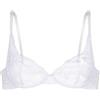 Dorina Perfect Lace Reggiseno Plunge Non Imbottito con Ferretto - Design Sagomato & Sollevamento Naturale - vestibilità Regolabile; Bianco