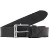 JACK & JONES Cintura in Vera Pelle Easygoing Cintura in Pelle Classica con Fori JACROCK, Colore:Nero, Size:95