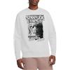 Stranger Things Newspaper Vecna Felpa Unisex, Bianco, M