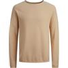 JACK & JONES JJEHILL Knit Crew Neck Noos, Maglione, Uomo, Albicocca Ghiaccio/Dettaglio: Twist, XS