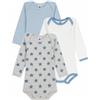Petit Bateau Set di 3 biancheria intima da giorno, unisex, per bambini, confezione da 3, variante 1_21, 6 mesi