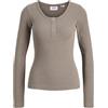 JACK & JONES Jxfatima LS Button Rib Top Jrs Jxfatima LS Button Rib Top Jrs Donna (Pacco da 1)