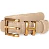Aurolran - Cintura in pelle classica con fibbia in metallo da donna, 28-31 (Pant 6-10)