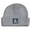 Timberland Men's Short Watch cap with Woven Label, Light Heather Grey 2, One Size