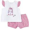 Chicco, Completo Bambina, T-shirt e Pantaloncini, con Tenere e Simpatiche Fantasie, Designed in Italy, Abbigliamento Neonata 0-24 Mesi, Idee Regalo Nascita