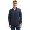 TOM TAILOR Felpa con Collo Alto, Uomo, Blu (Sky Captain Blue White Melange 19024), S