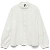 VERO MODA LS Shirt Vmtrine-Maglietta Wvn Ga Noos, Bianco, S Donna