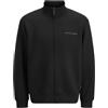 JACK & JONES Jcofusion Scuba Sweat Zip High NEC Pls, Nero, 4XL Uomo