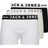 JACK & JONES - Boxer - 'JASCENSE' - Uomo (3-PK) (Grey Melange/Black/White) S