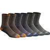 Dickies Men's Dri-tech Moisture Control 6-Pack Comfort Length Crew Socks, Comfort Length Tipped (6 Pairs), Shoe Size: 5-9