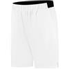 Dunlop Sports Dunlop Game Shorts 6 inch Pantaloncini da Tennis, Bianco/Nero, L Unisex-Adulto